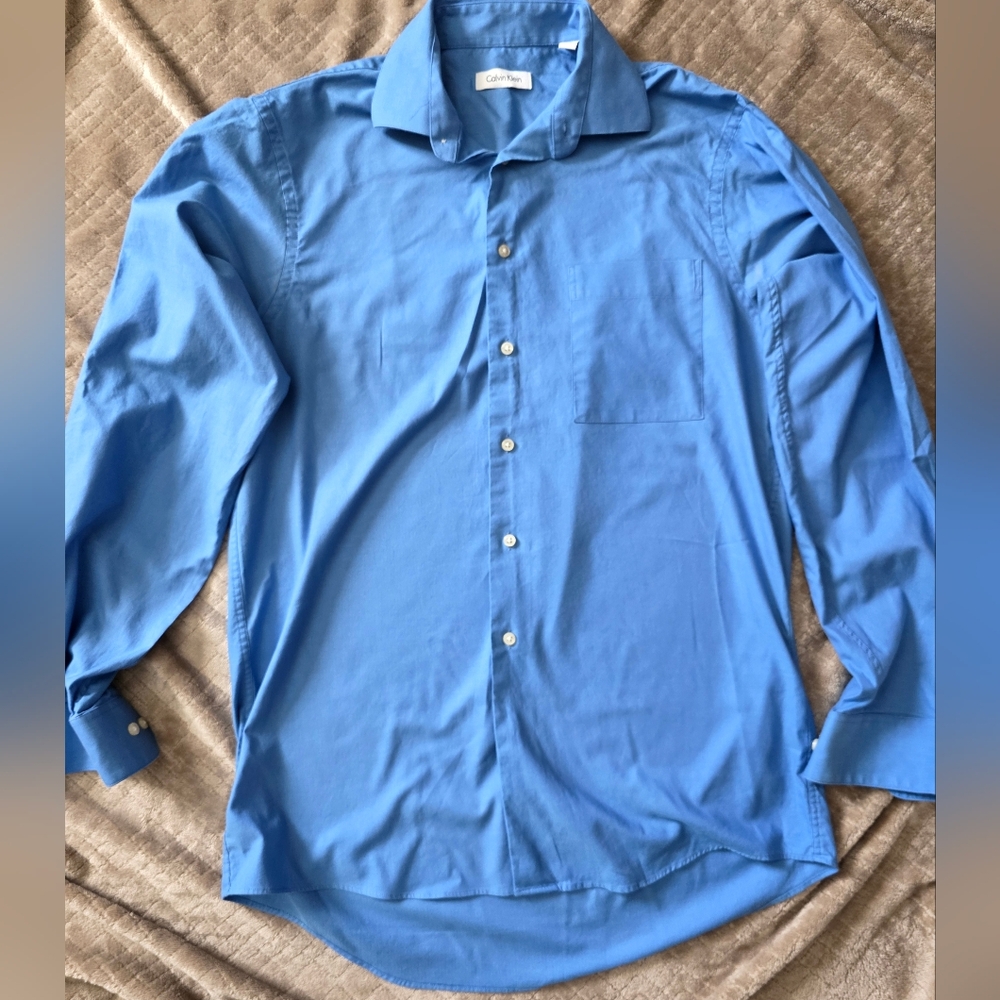 Calvin Klein‎ Sky Blue Men's Dress Shirt